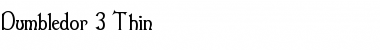 Download Dumbledor 3 Thin Regular Font Title Preview