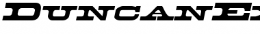 Download DuncanExtended Italic Font Title Preview
