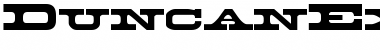 Download DuncanExtended Regular Font Title Preview