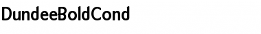 Download DundeeBoldCond Regular Font Title Preview