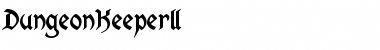 Download DungeonKeeperII Regular Font Title Preview