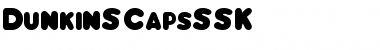 Download DunkinSCapsSSK Regular Font Title Preview