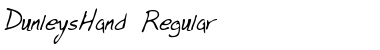 Download DunleysHand Regular Font Title Preview