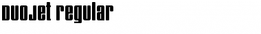 Download DuoJet Regular Font Title Preview