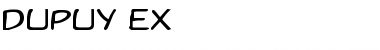 Download Dupuy Ex Regular Font Title Preview