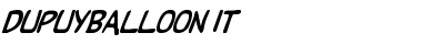 Download DupuyBALloon-It Regular Font Title Preview
