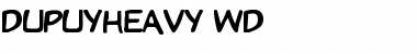 Download DupuyHeavy Wd Regular Font Title Preview