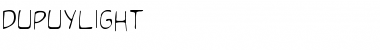 Download Dupuy Light Medium Font Title Preview