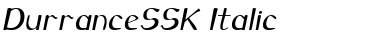 Download DurranceSSK Italic Font Title Preview