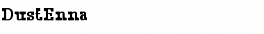 Download DustEnna Medium Font Title Preview