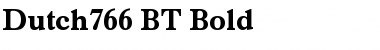 Download Dutch766 BT Bold Font Title Preview