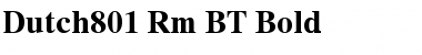 Download Dutch801 Rm BT Bold Font