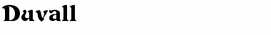 Download Duvall Normal Font Title Preview