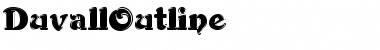 Download DuvallOutline Normal Font Title Preview