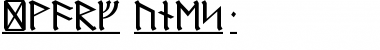 Download Dwarf Runes-1 Regular Font Title Preview