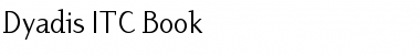 Download Dyadis ITC Book Font Title Preview
