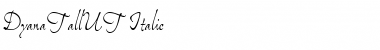 Download DyanaTallUT Italic Font Title Preview