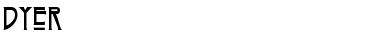 Download Dyer Normal Font Title Preview