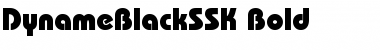 Download DynameBlackSSK Bold Font Title Preview