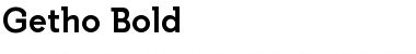Download Getho Bold Font Title Preview