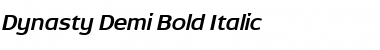 Download Dynasty Demi Bold Italic Font Title Preview