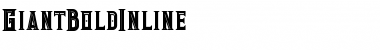 Download Giant bold inline Regular Font Title Preview