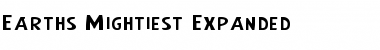 Download Earth's Mightiest Expanded Expanded Font