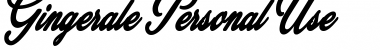 Download Gingerale Personal Use Regular Font Title Preview