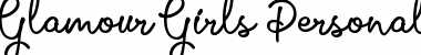 Download Glamour Girls Personal Use Regular Font Title Preview