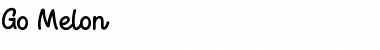 Download Go Melon Regular Font Title Preview