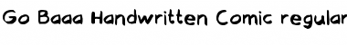 Download Go Baaa Handwritten Comic Regular Font Title Preview