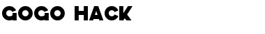 Download GoGo Hack Regular Font Title Preview