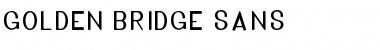 Download Golden Bridge Sans Regular Font Title Preview