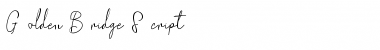 Download Golden Bridge Script Regular Font Title Preview