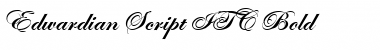 Download Edwardian Script ITC Bold Font