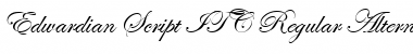 Download Edwardian Script ITC Regular Font