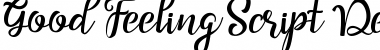 Download Good Feeling Script Regular Font Title Preview