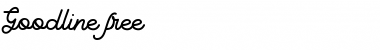 Download Goodline Free Font Title Preview