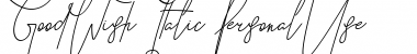 Download GoodWish Italic Font Title Preview