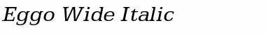 Download Eggo Wide Italic Font