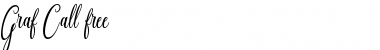 Download Graf Call free Regular Font Title Preview