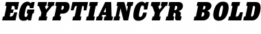 Download EgyptianCyr Bold Italic Font