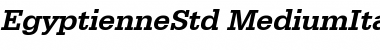 Download EgyptienneStd MediumItalic Font Title Preview