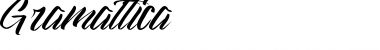 Download Gramattica Regular Font Title Preview