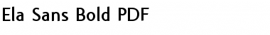 Download Ela Sans Bold Regular Font Title Preview