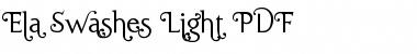 Download Ela Swashes Light Regular Font