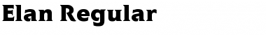 Download Elan Regular Font