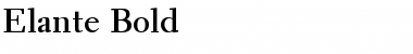 Download Elante Bold Font Title Preview