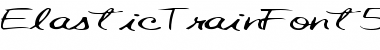 Download ElasticTrainFont59 Regular Font Title Preview