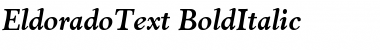 Download EldoradoText ItalicBold Font Title Preview
